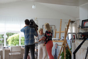 interview in het atelier voor RTL